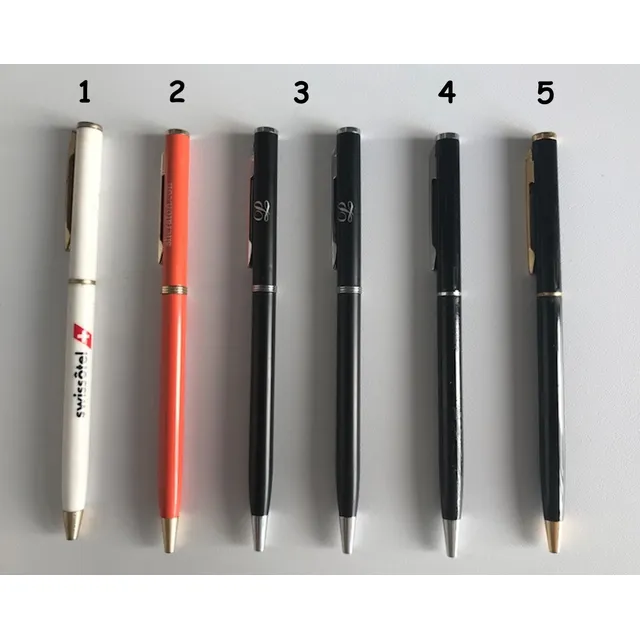 Bolígrafos Tipo Cross - Diferentes Hoteles - 5 Modelos