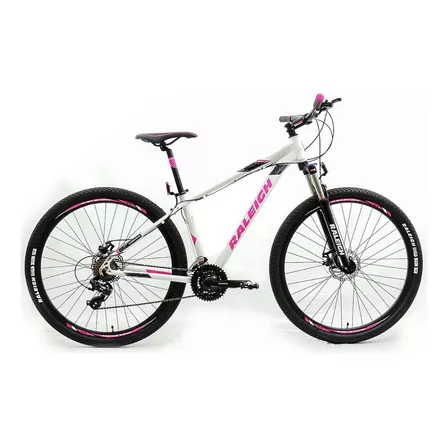 Bicicleta Mtb Raleigh Mojave 2.0 Dama Rodado 29 Color Blanco/Rosa Tamaño del cuadro 15