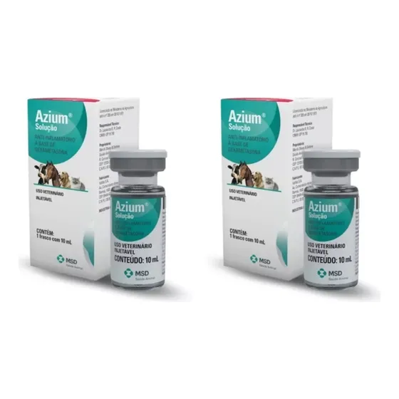 Kit 2 Azium Solução 10ml Anti-inflamatório Mds10ml