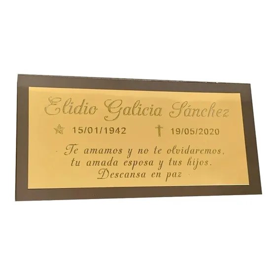 Placa Para Nicho Metálica Personalizada