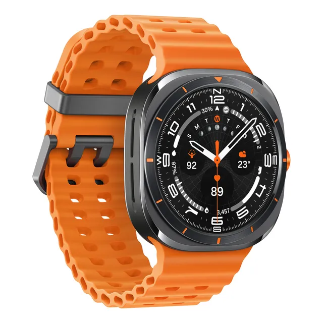 Smartwatch Samsung Galaxy Watch Ultra (lte, 47mm) Gris Caja grisobscuro Correa Naranja Diseño de la correa Mesh