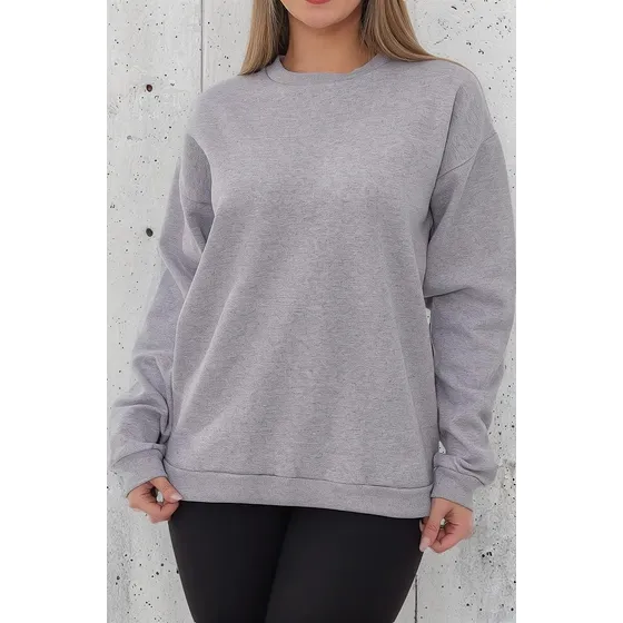 Blusa Moletom Gola Careca Frio E Inverno Sem Bolso Cores 