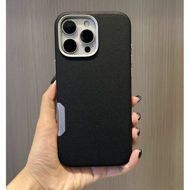 Capinha Fashion Couro Pu Para iPhone Com Suporte Magnético