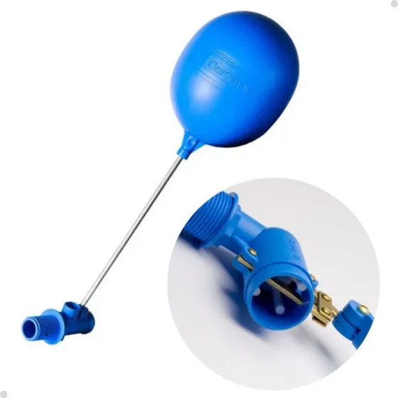 Torneira De Bóia Caixa Dagua 3/4 Alta Pressão Vazão Garden Acabamento Fosco Cor Azul