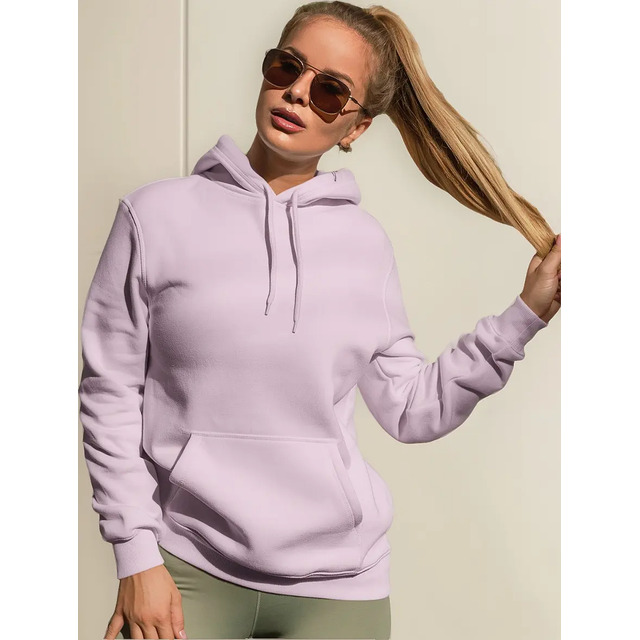 Blusa De Moletom Feminino Com Capuz Casaco Flanelado Básico