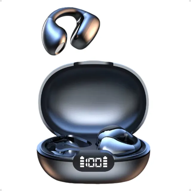Fone De Ouvido Bluetooth Sem Fio Recarregável Semi Auricular
