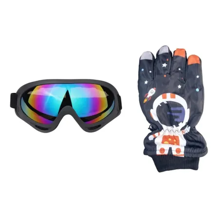 Pack Lentes De Nieve + Guantes Térmicos Niñas/niños 6-12a