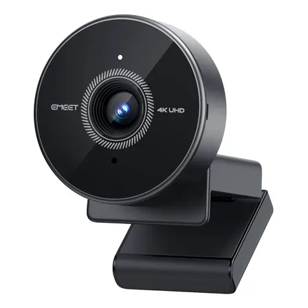 4k Webcam Ultra 8mp Hd Autofoco Com Microfone Camera Para Pc Preto