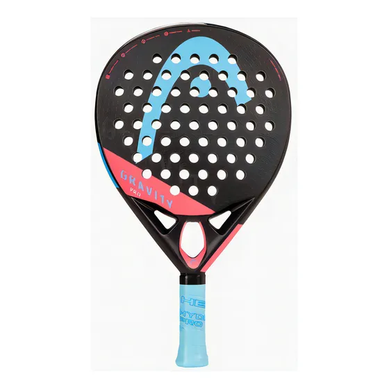 Paleta Head Gravity Pro 2022 Color Negro Azul y Rosa
