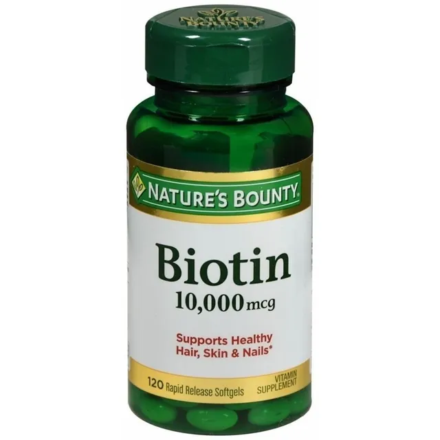 Biotin 10000 Mcg, 100 Unidades. Nature Bounty. 1 X Dia.