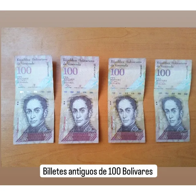 Billetes Antiguos De 100 Bolivares Para Colección