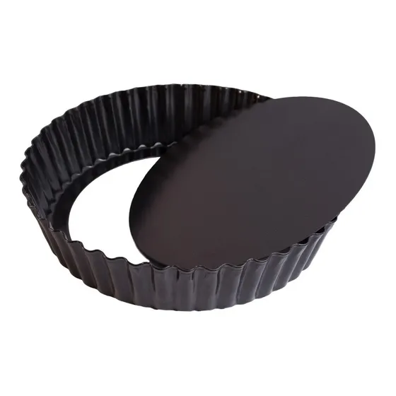 Molde Tarta Tartera Desmontable Alta Antiadherente 24 Cm Color Gris