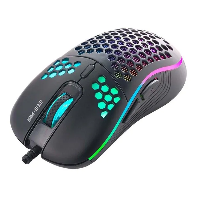 Mouse Gamer Programable Xtrike Me 6400dpi Gm-512 Color Negro