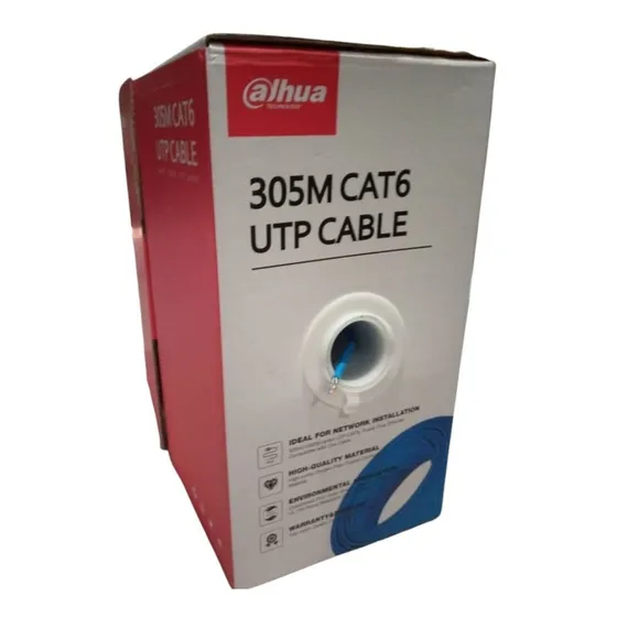 Bobina De Cable  Dahua  Cat6 100% Cobre  Para Interiores  