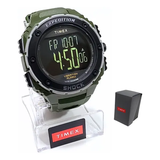 Relógio Timex Masculino Digital Expedition Verde Tw4b24100