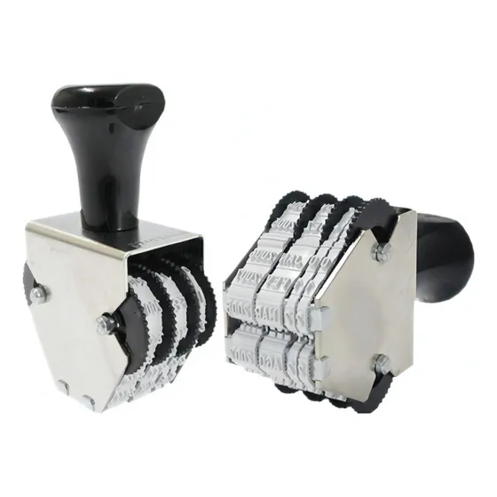 Carimbo Datador Duplo Sobreposto 3mm Data Kanji 3603 cor cinza