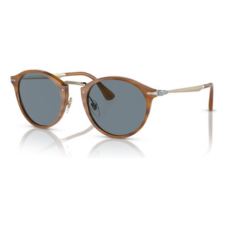 Óculos De Sol Persol Po3166s Tamanho Standard Armação Marrom Y Lente Azul-claro Óculos De Sol Persol Po3166s Tamanho Standard Armação Marrom Y Lente Azul-claro