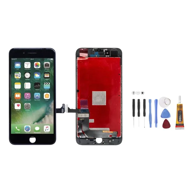 Tela Display Para iPhone 8 Plus Vivid + Kit Chaves Com Cola