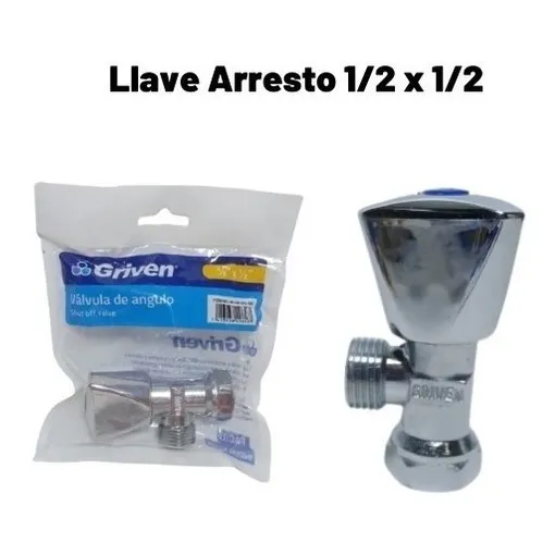 Llave De Arresto 1/2x1/2 Griven De Alta Calidad