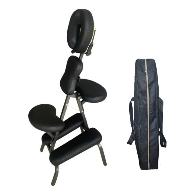 Cadeira Quick Massage Bk Massagem Dobrável Portátil+ Bolsa Cor Preto