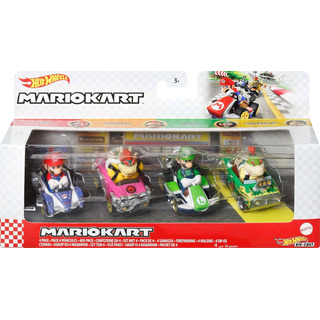 Hot Wheels Mario Kart - Vehículo De Juguete De 4 Unidades, J Hot Wheels Mario Kart - Vehículo De Juguete De 4 Unidades, J