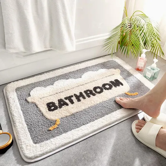 Tapete Baño Super Absorbente Absorbe Agua Secado Rapido Para