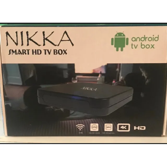 5) Pzas Tv Box Smart Tv Hd,4k, Android Sin Mensualidad Stand Negro Estándar