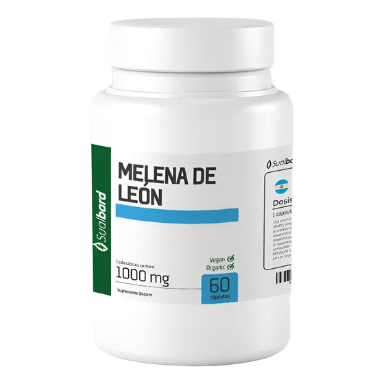 Melena De León 1000 Mg  6o Caps Orgánicas Premium Sualbard