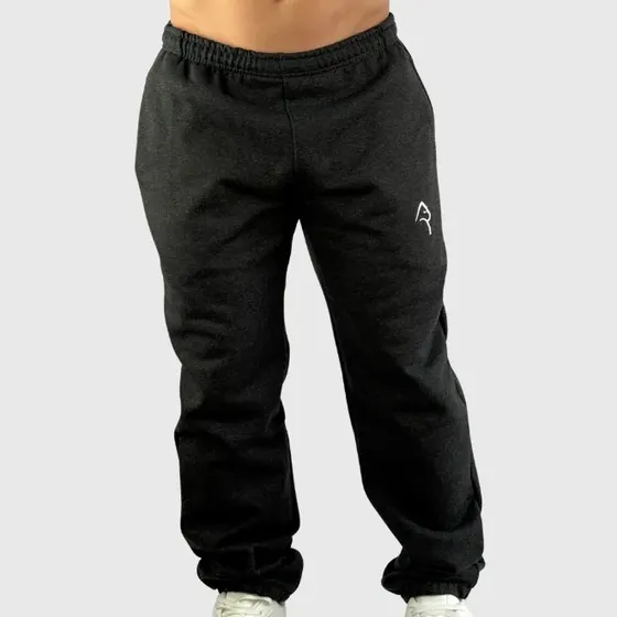 Pantalon Jogger Relax Cotton Algodon Negro Hombre Konko