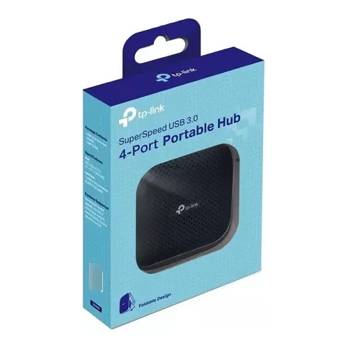 Hub Usb 4 Portas Tp-link Uh400 Usb 3.0 Preto