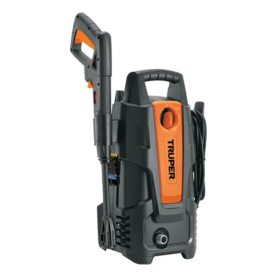 Hidrolavadora Eléctrica Truper Hila-1500 Psi 1.9 Hp 1400 W Color Naranja/Negro 110V