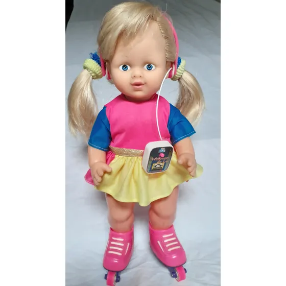 Boneca Lú Roller Patinadora Funcionando Antiga Lê Descrição
