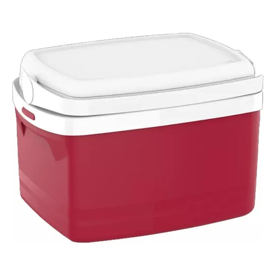 Conservadora Heladerita Portatil Hielera Lunchera 12 Litros Color Bordó