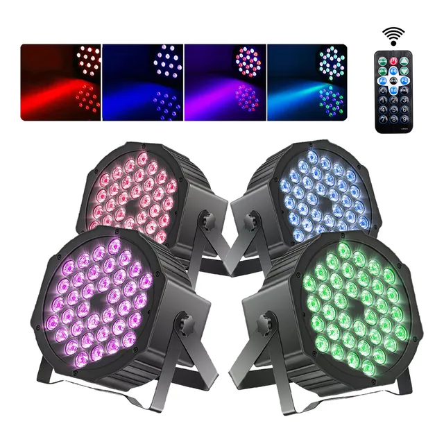72w Cañon Led 36x1 Luces Rgb Rítmico Luces De Fiesta Dmx 4pz