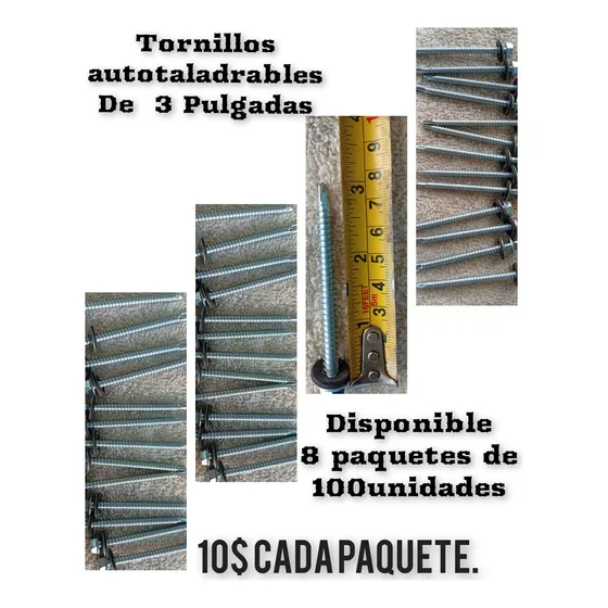 Tornillo Taladrables Autoperforante Hexagonal 9mm