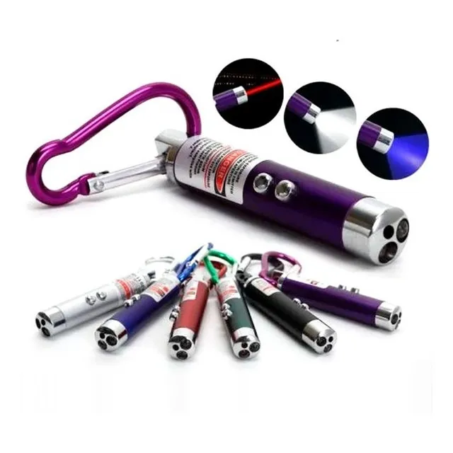 Puntero Láser 2 En 1 Led Tactico Detector
