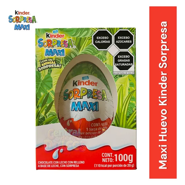 Huevo Kinder Maxi Gigante Niño Y Niña 100g Sorpresa Juguete