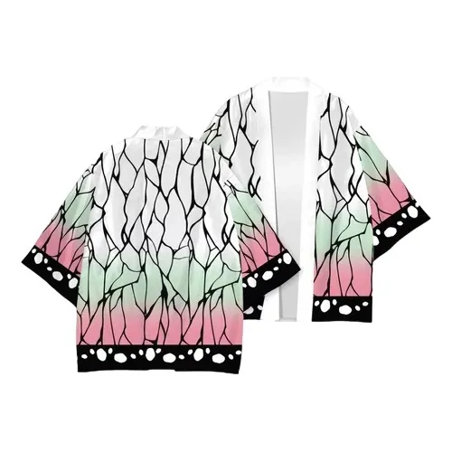  Quimono Cosplay Shinobu Kochou Kimetsu No Yaiba Demon 