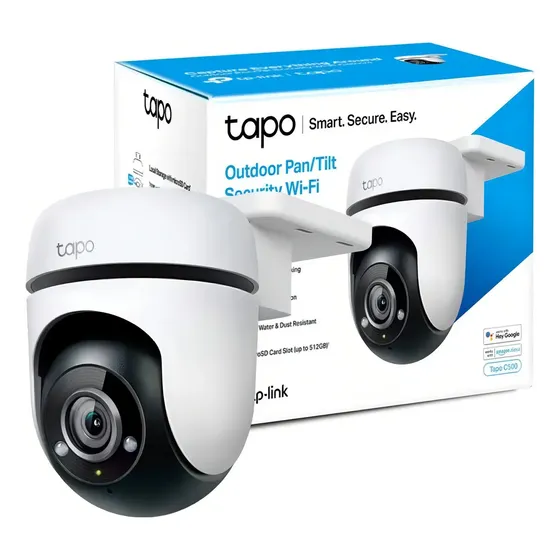 Cámara Seguridad Exterior TP-link TAPO C500 FHD PTZ con seguimiento Color Blanco | Cuotas sin interés