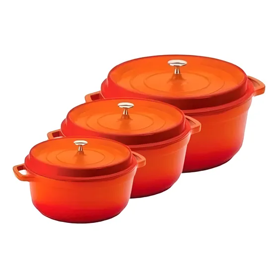 Conjunto C/ 3 Caçarolas Studio Hercules Indução Pa9000 Cores