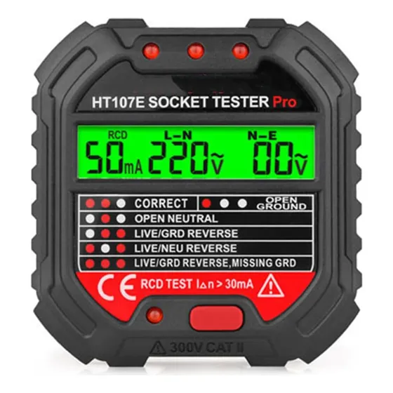 Detector De Fase Do Testador De Trêsh Com Renda Com Medição