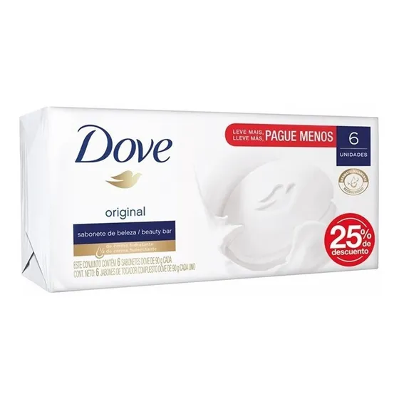 Dove Jabon Original X6