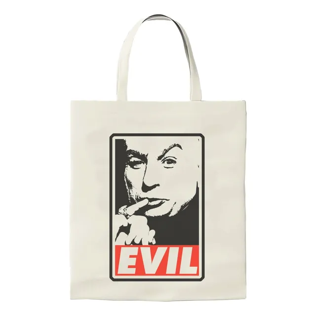 Bolsa Algodón Tote Austin Powers Dr Evil Beige