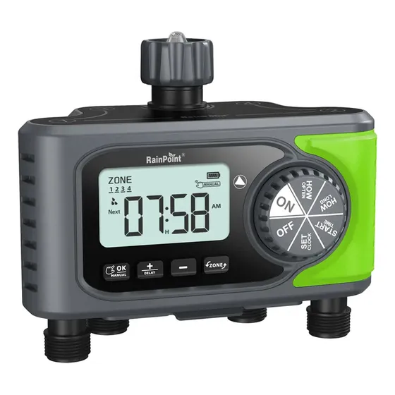 Programador Riego Automatico Rainpoint 4 Zonas