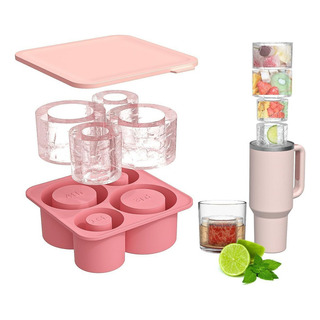 Bandeja De Gelo Para Copo Staney Com Tampa De Silicone Bandeja De Gelo Para Copo Staney Com Tampa De Silicone