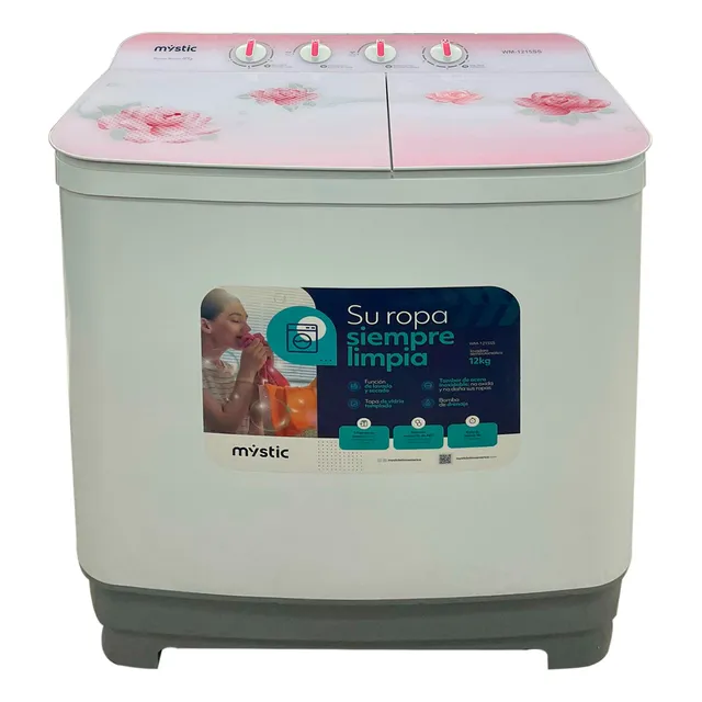 Lavadora Semiautomática C/bomb Tambor De Acero Mystic