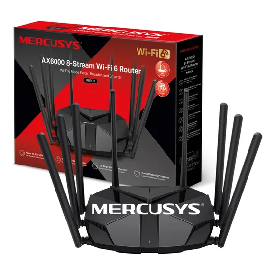 Router Ax6000 Wifi 6 Dual Band Tplink Mr90x Fibra 1gb