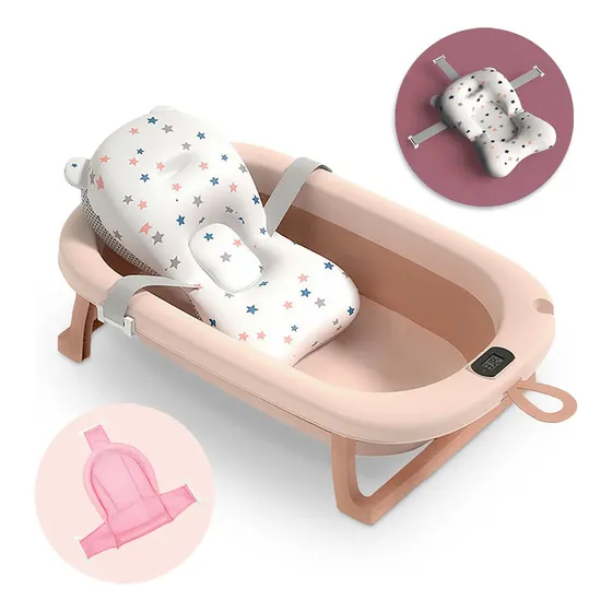 Set X 3 Bañito Bebé Plegable Control De Temperatura El Rey | Cuotas sin interés