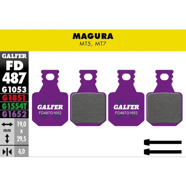 Pastilla De Freno Galfer Magura Mt5-7 E-bike