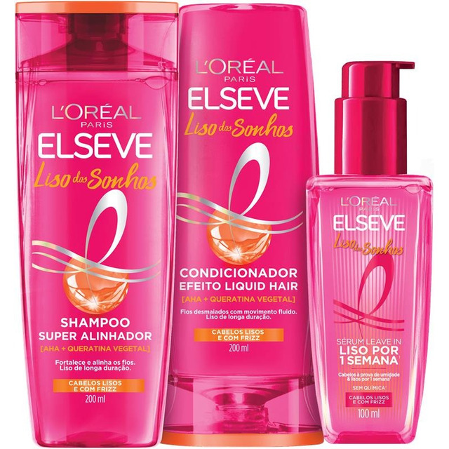 Kit Rotina Capilar Loréal Paris Elseve Liso Dos Sonhos Kit Rotina Capilar Loréal Paris Elseve Liso Dos Sonhos